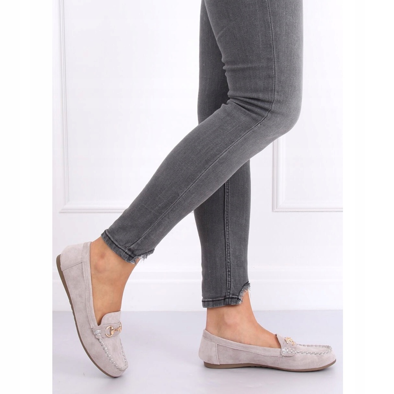 Grå mocka loafers 77-192 Grå 2