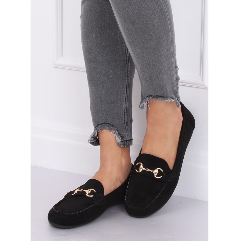 Svart mocka loafers 77-192 Svart 1