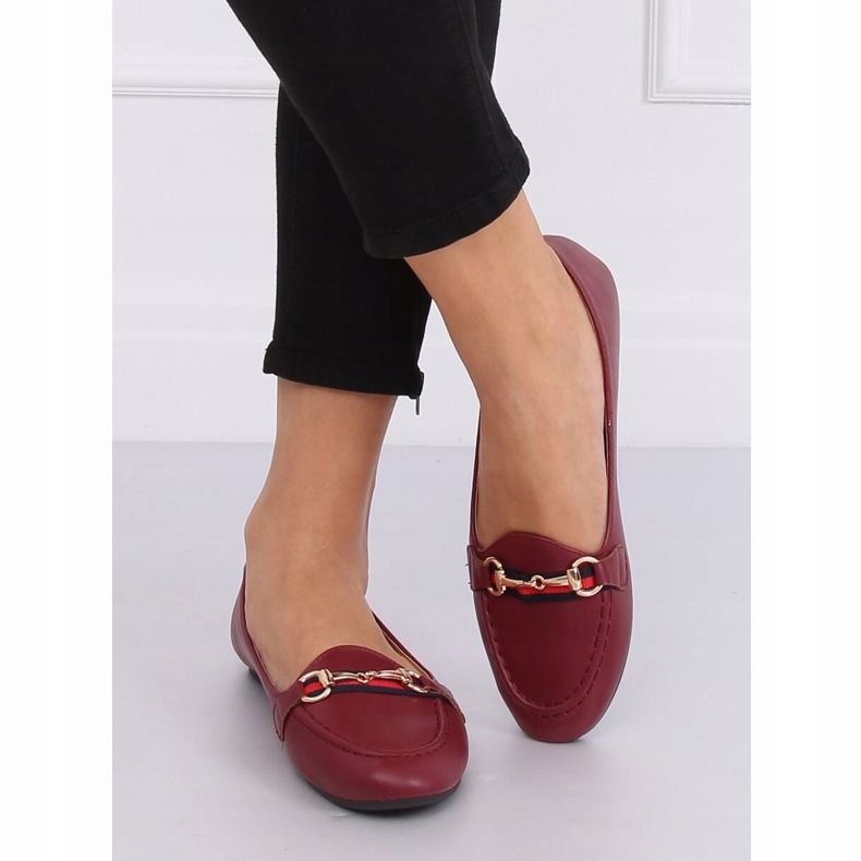 Claret loafers 9F177 Burgundy röd 1
