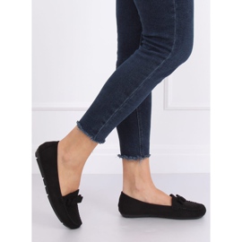 Svart mocka loafers 9F150 Svart 1