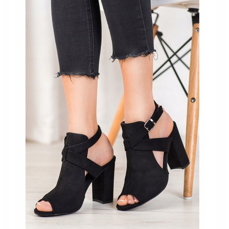 Seastar Snygga sandaler på en bar svart 2