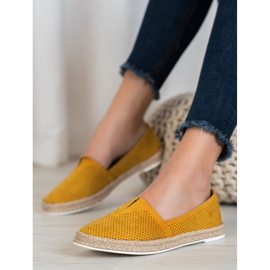 SHELOVET Casual Slipons gul 1