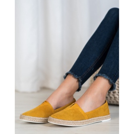SHELOVET Casual Slipons gul 2