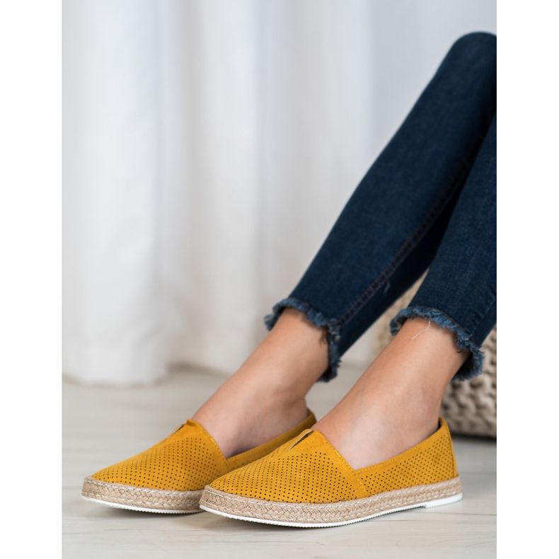 SHELOVET Casual Slipons gul 2