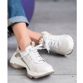 Goodin Openwork skinnskor vit gul 2