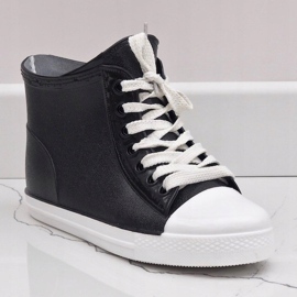 Svarta galoshes snörskor sneakers SD527-1 2