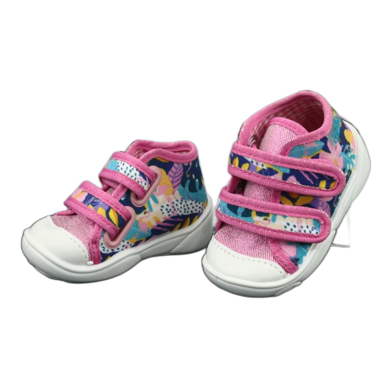 Befado orange barnskor 212P064 vit marinblå blå rosa gul 2