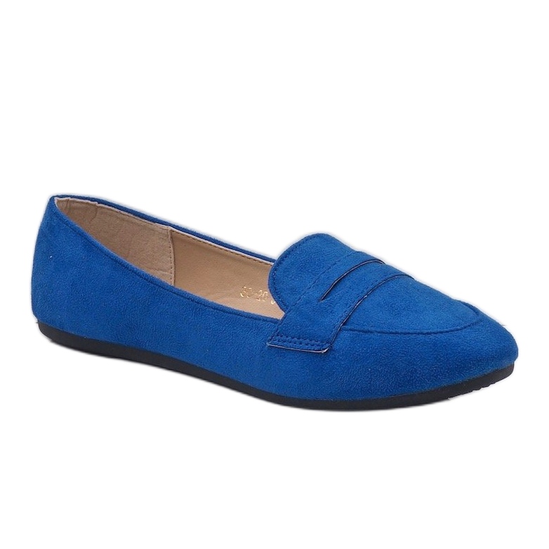 Blå 3C-20 eco-mocka ballerina loafers 1