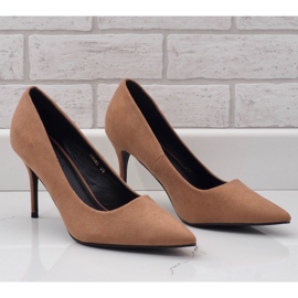 Beige klassiska X8053 mocka klackar 1