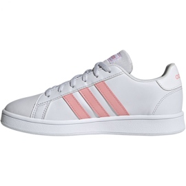 Skor adidas Grand Court K Jr EG1995 vit rosa 2