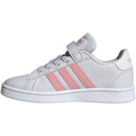 Adidas Grand Court C Jr EG6737 skor vit rosa 2