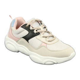 Lee Cooper Sportskor dam 1275 beige/rosa 1