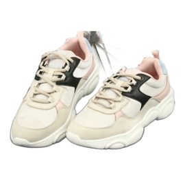 Lee Cooper Sportskor dam 1275 beige/rosa 2