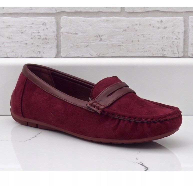 Rödbruna loafers av ballerina BO-378 1