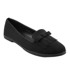 Svart eko-mocka lordsy loafers 2358 1