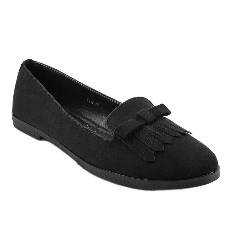 Svart eko-mocka lordsy loafers 2358 1