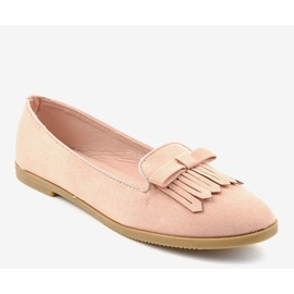 Rosa Lordsy loafers med ekologisk mocka 2358 1
