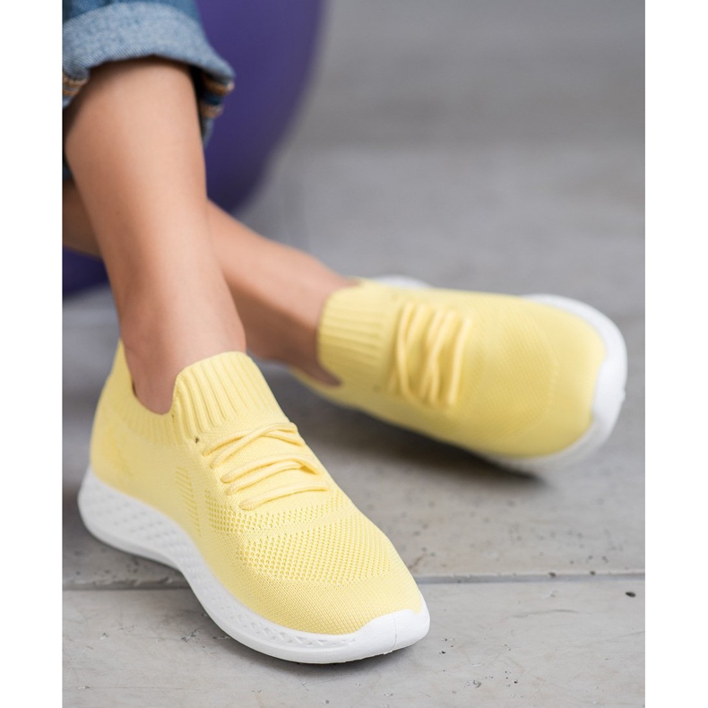 SHELOVET Lätta sportskor gul 1