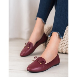 Clowse Eleganta vinröda ballerinor 1