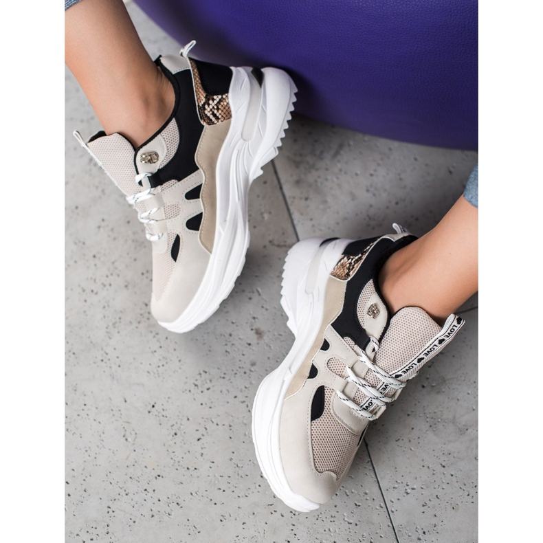 Weide Trendiga Love Sneakers brun svart mångfärgad 1