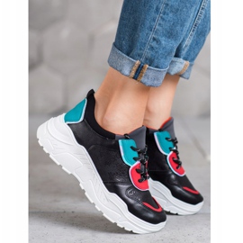 SHELOVET Trendiga sneakers svart 1