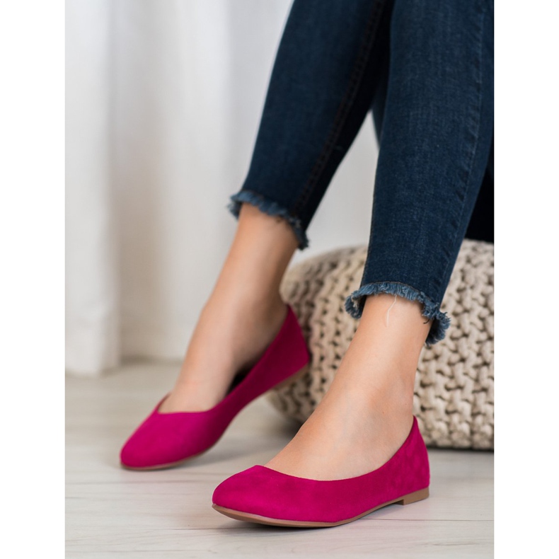 Best Shoes Mocka ballerinor purpur 1