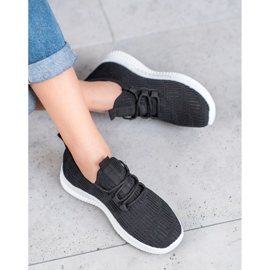 SHELOVET Bekväma textilskor svart 2