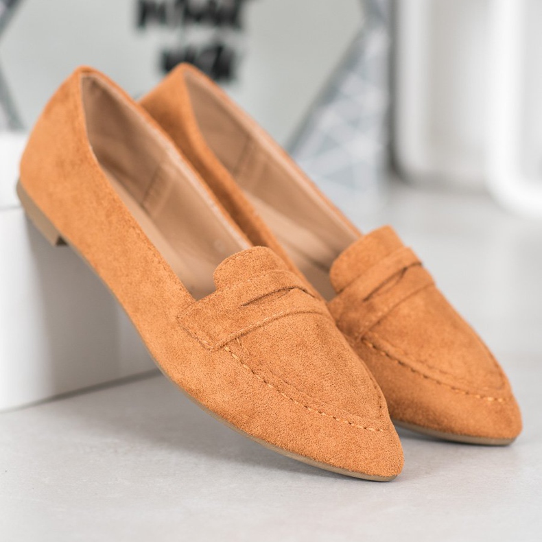 Best Shoes Mocka Loafers I Spitz brun 1