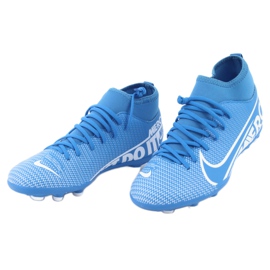 Nike Mercurial Superfly 7 Club FG / MG Jr AT8150-414 fotbollsskor blå 2