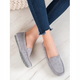 Klassiskt läder VINCEZA Moxins grå 2