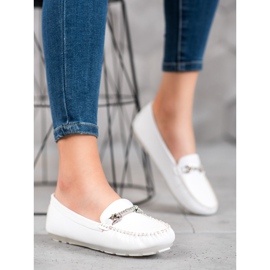 Fama Mockasiner Med Cubic Zirconia vit 2