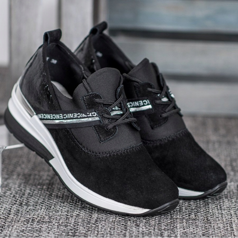 Filippo Läder Sneakers Trevligt svart 1