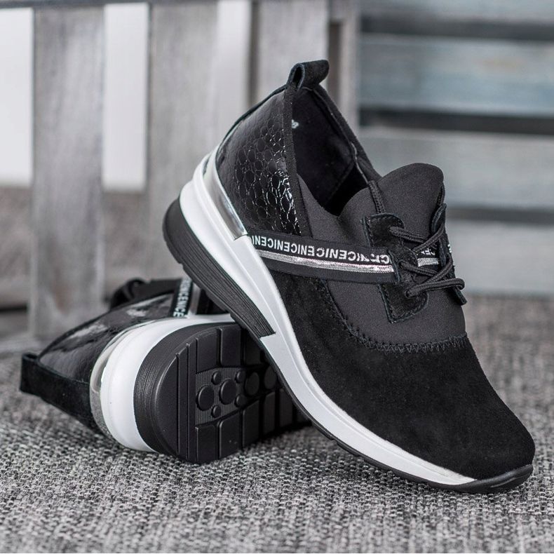 Filippo Läder Sneakers Trevligt svart 2