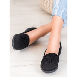 Miss Laura Loafers Med En Rosett svart 2