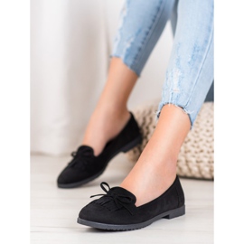 Miss Laura Loafers Med En Rosett svart 1