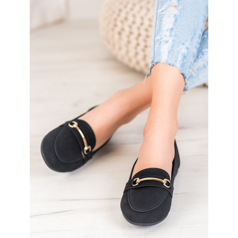 Nio Nio Eleganta loafers med ekoläder svart 1