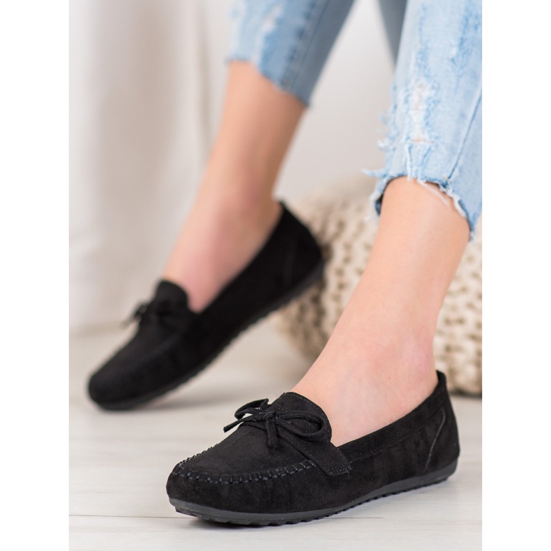 SHELOVET Casual Loafers With A Bow svart gul 1