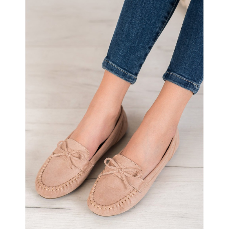 SHELOVET Casual Loafers With A Bow brun 2