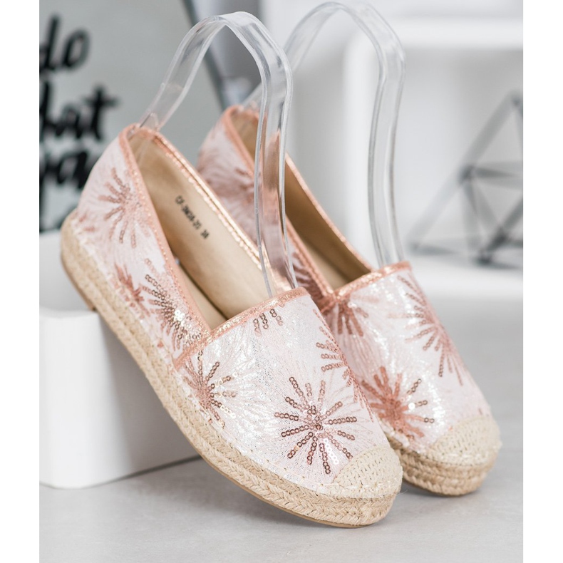 Best Shoes Paljett Espadrilles rosa 2