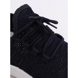 BB76 Marinblå marinblå sportskor gul 1