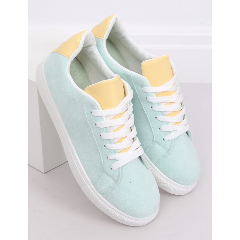 Kvinnors mint -sneakers WB810 L.GREEN grön 2