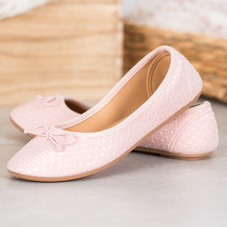 McKey Casual Ballerina Med En Rosett rosa 1