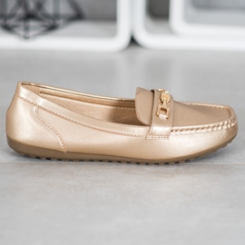 Fama Eleganta gyllene loafers 2