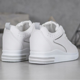 SHELOVET Vita skor med dold kil 1