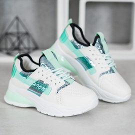 SHELOVET Vita mode sneakers grön 1