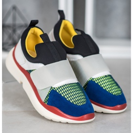 Sweet Shoes Lätta sportskor med kardborreband mångfärgad 2