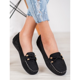 Nio Nio Eleganta loafers i mocka svart 1