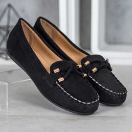 Nio Nio Eleganta loafers i mocka svart 2