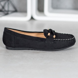 Nio Nio Eleganta loafers i mocka svart 4