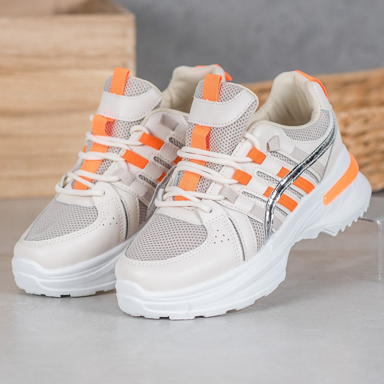 SHELOVET Trendiga sportskor på plattformen mångfärgad 1